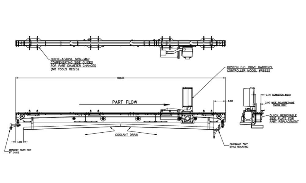 1650 to feed Rocker Arm Shafts