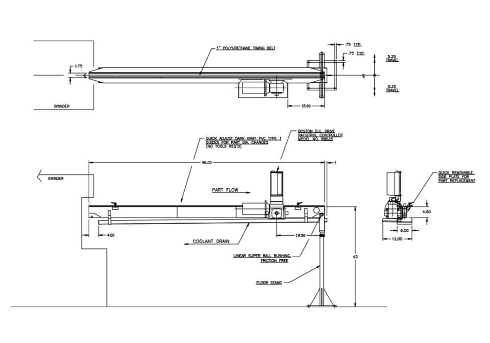1650 to feed Steel Shafts