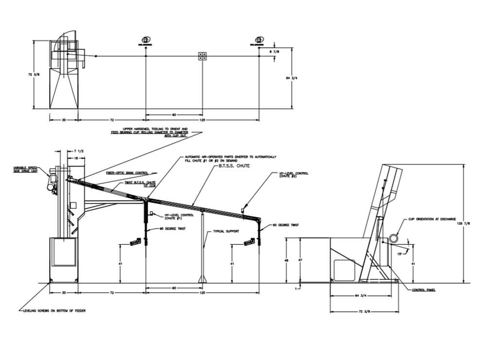 2400-D to feed Universal Joint Bearing Cups - 2