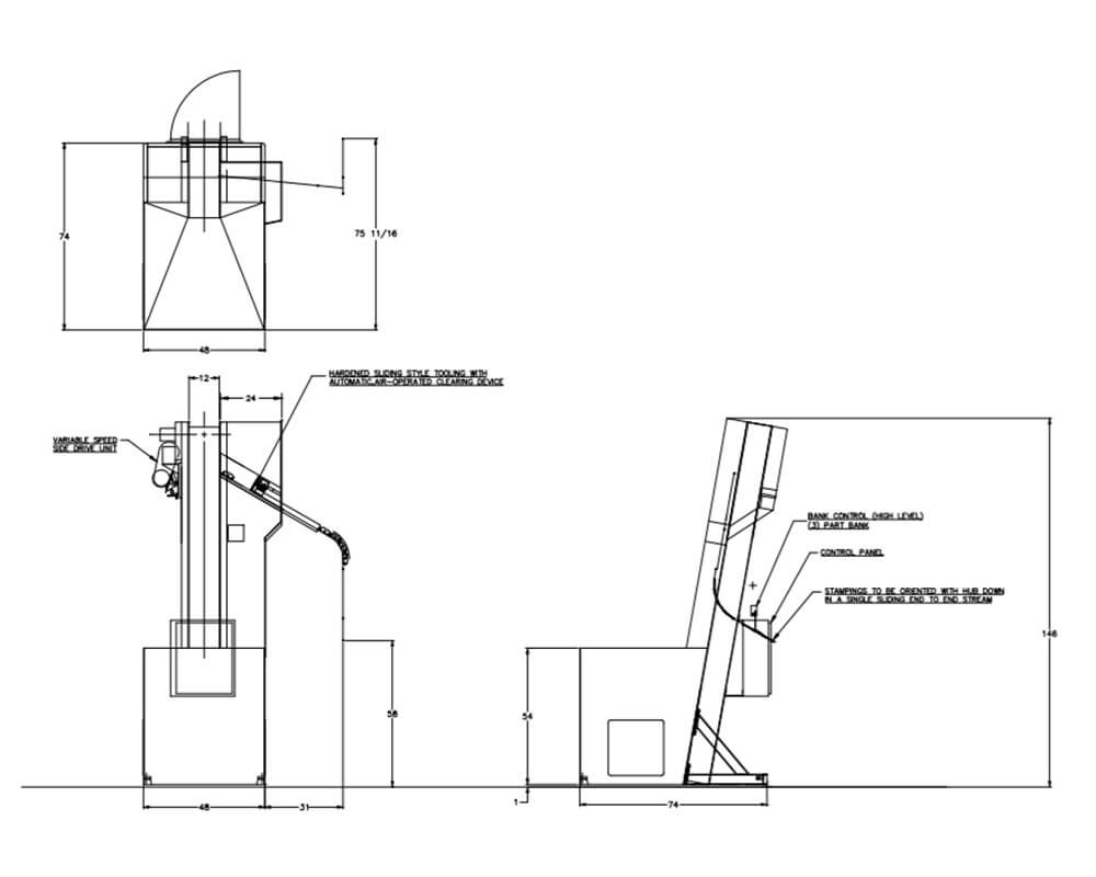 2500-C to feed Stampings