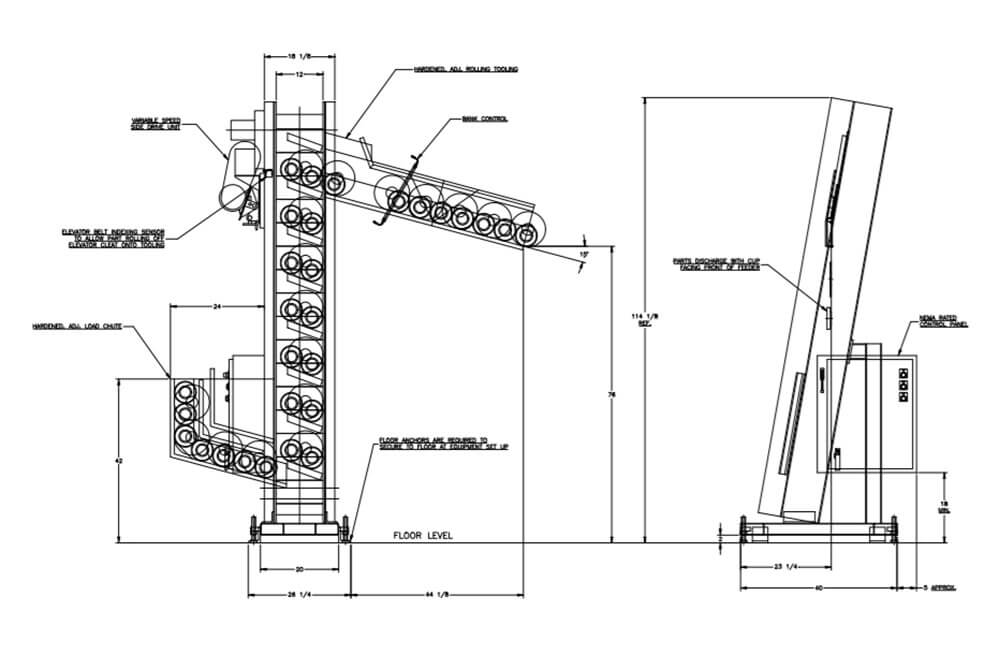 2500 to feed Steel Pre-Forms